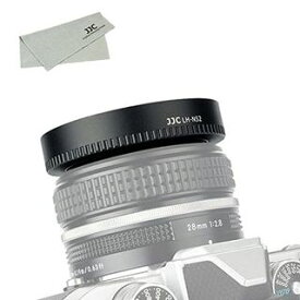 JJC ねじ込む式 アルミ レンズフード Nikon Nikkor Z 28mm F2.8 SE & Nikon Nikkor Z 40mm F2 レンズ 用 Nikon Z fc に対応 Ф52mm保護フィルター と レンズキャップ インストール可能 クリーニングクロス 付き