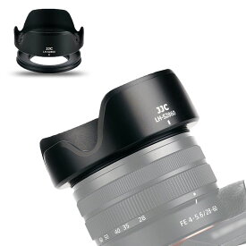JJC 可逆式 レンズフード + アタブターリンク ソニー ZV-E1 と Sony FE 28-60mm F4-5.6 (SEL2860) レンズ 対応 Alpha A7C と Sony E PZ 16-50mm F3.5-5.6 OSS (SELP1650) レンズ対応 ZV-E10 A6000 A6100 A6300 A6400 などカメラ適用 Ф40.5mm 保護フィルター と レンズキ