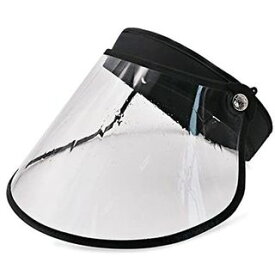 [GOKEI] レインバイザー 曇らない 水滴付かず レインハット 自転車 雨 レイン 帽子 クリアバイザー 雨対策 レインばいざー レディース 透明 uvカット UPF50+ 花粉 バイザー ずれない レインコート 雨用サンバイザー フリーサイズ