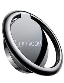 Lomicall スマホリング 4mm 薄い 180度 360度回転式 ：携帯電話 指輪型 ホールドリングスタンド, フィンガーリング, 薄型 アイホン 指リング, 落下防止, 角度調整可能, ケイタイ スマフォスタンド機能, 丸型, 取り外し可能, 車載マグネット式磁石ホルダー対応, smartpho