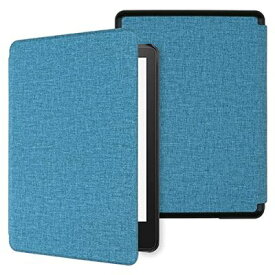 WALNEW Kindle Paperwhiteカバー 2021 6.8インチ ケース NEWモデル (第十一世代) Kindle Paperwhiteシグニチャー エディション に適応レザー 純正 軽量キンドル ペーパーホワイト スリーブケース オートスリープ機能付き (ライトブルー)