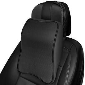 XBERSTAR ネックパッド 車 ネッククッション 車載用 ネックピロー ヘッドレスト 低反発 ネックサポートパッド 頸椎サポート枕 旅行 運転 車内