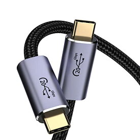USB-C & USB-C ケーブル Type C ケーブル USB3.2 Gen2(20Gbps) PD対応 100W急速充電 8K / 60Hz映像出力 ナイロン編みMacBook、Pad、Surface、Switch、Xperia、Galaxy、Pixel等タイプc機種対応 (0.5M)