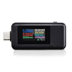 USB電流電圧テスター DiyStudio Type-c テスター カラースクリーン双方向 電圧計 電流計【2023年】