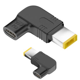 全22種 fine-R USB-C 入力 DC 11×4.5mm 方口 出力 20V 5A 100W 対応 主に Lenovo NEC IBM ノートパソコン PD 充電 変換アダプター プラグ 高速充電 （PL保険加入品） (11-方口)