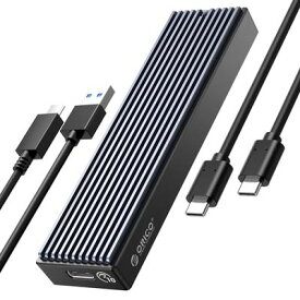 ORICO M.2 SSDケース USB-C to NVMe M-Key / B&M Key（Nvmeのみ）に対応 USB 3.1 Gen2 10Gbps 外付けケース ABS+アルミ材質 UASPサポート2230/2242/2260/2280 SSD対応 M.2 SSD 変換アダプタ エンクロージャ ケース 黒 M2PV-BK