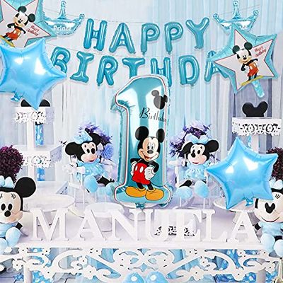 楽天市場】CrzPai ミッキーマウス 1歳 誕生日 飾り付け 男の子 お祝い