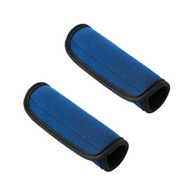 COMFORTIS 持ち手カバー カバン ハンドルカバー バッグ グリップカバー マジックテープ装着 クッション 手の痛み対策 2個セット (ブルー)