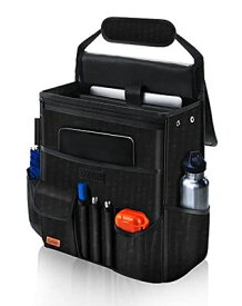 Smof 車用収納ポケット 蓋付き 改良デザイン 助手席前後 撥水加工 多いポケット 持ち運びやすい