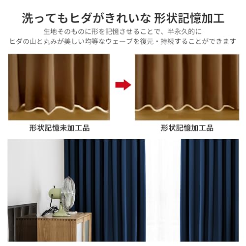 楽天市場】AIFY カーテン 2枚セット 1級 遮光 小窓 ドレープカーテン