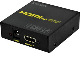 【4K@60Hz HDCP解除版】KanaaN HDMIスプリッター 1入力2出力 分配器2.0 FullUHD/HD HDR10HDCP 2.2 解除 PC PS3 PS4 PS5 HDTV Nintendo Switch Xbox DVD プレーヤー hdmi対応24K金メッキ…