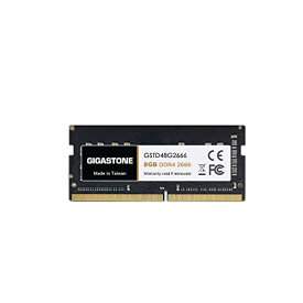 【メモリ DDR4】Gigastone ノートPC用メモリ DDR4 8GBx1枚 DDR4-2666MHz PC4-21300 CL19 1.2V SODIMM 260 Pin Unbuffered Non-ECC Memory Module Ram Upgrade For Laptop