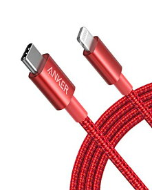 Anker 高耐久ナイロン USB-C & ライトニングケーブル MFi認証 USB PD対応 iPhone 14 / 13 / 12 / SE(第3世代) 各種対応 (1.8m レッド)