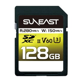 SUNEAST SDXCカード 128GB UHS-II V60 最大280MB/s U3 4K UHD ULTIMATE PRO プロフェッショナル メモリーカード SE-SDU2128GB280 一眼レフカメラ対応
