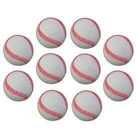 KINOKINO 野球 練習 ウレタン ボール 直径 約 7cm (ホワイト 10球 セット)