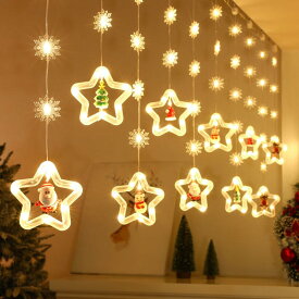 FIRE BULL クリスマス飾り クリスマスツリー 電飾 USB給電タイプ 3M 8種類の照明モード クリスマスツリー led 防水 イルミネーションライト 屋内屋外兼用 星