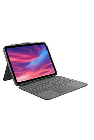 ロジクール Logicool iPad 10.9 インチ 第10世代 対応 トラックパッド付き キーボード付き ケース Combo Touch iK1059GRA 日本語キーボード スマートコネクタ バックライト 国内正規品 2年間メーカー保証 オックスフォードグレー