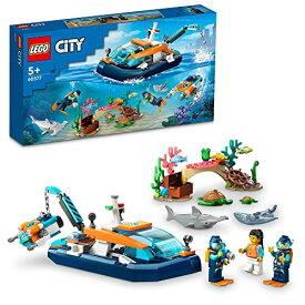 レゴ(LEGO) シティ 探査ダイビングボート 60377 おもちゃ ブロック プレゼント 冒険 ボート 船 男の子 女の子 5歳 ~