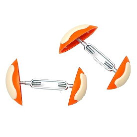 [DFsucces] シューズストレッチャー 2個組 靴幅ひろげる 調整器具 調整 横幅 靴サイズ調整 靴の型崩れを防ぐ オレンジ