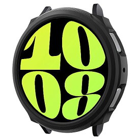 Spigen Galaxy Watch 6 44mm ケース 落下 衝撃 吸収 簡易着脱 シンプル スリム 軽量 すり傷 防止 保護カバー リキッド・エアー ACS06392 (マット・ブラック)