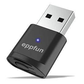 eppfun PS4 PS5/PC/MAC USB Bluetooth 5.2 aptX-Adaptive HDトランスミッター オーディオ アダプ、aptX/aptX HD/aptX LL/SBC対応 2台同時接続