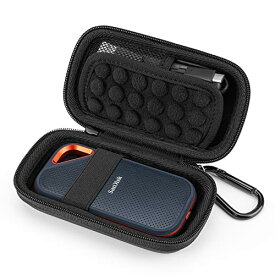 Yinke ケース SanDisk SSD/SanDiskポータブルSSD Portable Extreme PRO外付に対応 サンディスク 専用保護収納携帯用（ブラック）