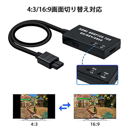 楽天市場】Mcbazel SFC/N64/ゲームキューブ専用 HDTVからHDMI変換