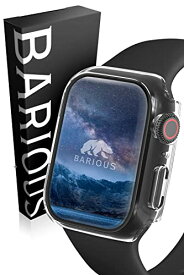 BARIOUS BARIGUARD3 for AppleWatch 45mm アップルウォッチ用 保護ケース ハードケース クリア 透明 Apple Watch Series8 Series7 対応