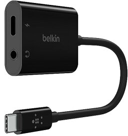 Belkin 3.5mmオーディオ + USB-C充電アダプター 60W急速充電 iPhone 15 / iPad Pro / iPad mini / iPad Air / Galaxy / Xperia / Pixel / LG / Huawei P 対応 NPA004btBK