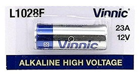 Vinnic 23A アルカリ12V積層電池 1個 L1028F GP23 MN21 A23 LRVO8 L1028