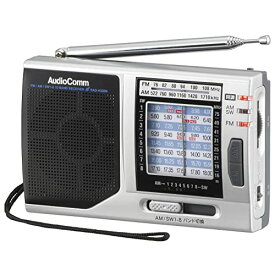 RA:オーム電機AudioComm ポータブルたんぱラジオRAD-H320N 03-1274 OHM シルバー