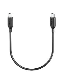 RA:Anker PowerLine III USB-C & USB-C 2.0 ケーブル (0.3m ブラック) 超高耐久 60W USB PD対応 MacBook Pro/Air iPad Pro/Air Galaxy 等対応