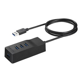 RAバッファロー BUFFALO USB3.0 セルフパワー 4ポートハブ ブラック 外付けHDDに最適 上挿しモデル BSH4A115U3BK 【Windows/Mac 対応】