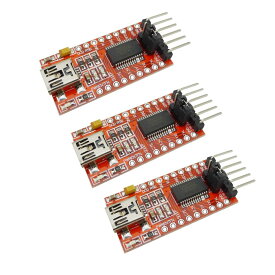 RAKKHMF 3個 ミニ 3.3V 5.5V FT232RL USB－TTL シリアル コンバーター アダプター モジュール for Arduino