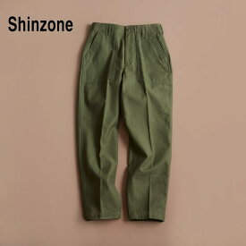 THE SHINZONE｜ザ シンゾーン BAKER PANTS ベイカーパンツ/15AMSPA18 サイズ：p - 40 カラー：全3色 カーキ ブラック アイボリー
