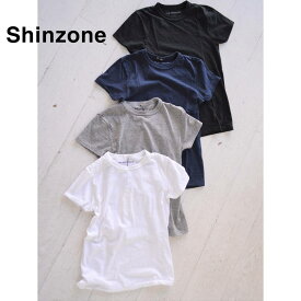 【THE SHINZONE｜ザ シンゾーン】クルーネックTシャツ/14SMSCU22 サイズ：F カラー：全4色 ホワイト グレー ブラック ネイビー