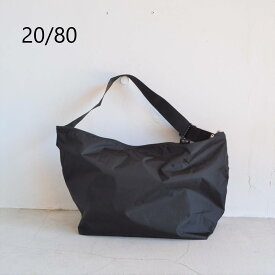 20/80｜トゥエンティーエイティー TWENTY EIGHTY rip stop nylon messenger bag/S022 サイズ：free カラー：ブラック