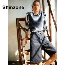 THE SHINZONE ザ シンゾーン　マリンボーダーtee/19SMSCU93 サイズ：free カラー：全6色 ブラック ブラックxホワイト イエロー ネイビー ブルー グリーン