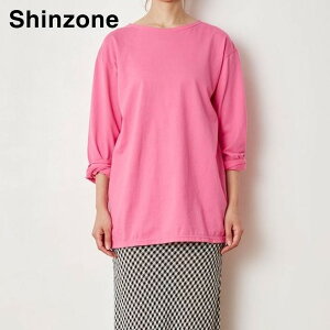 THE SHINZONE �U �V���]�[���@Color Long Tee/22MMSCU01 �T�C�Y�Ffree �J���[�F�S4�F �s���N �I�����W �O���[�� �p�[�v��
