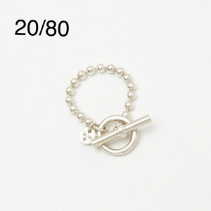 20/80�E�g�D�G���e�B�[�G�C�e�B�[/STERLING SILVER BAR END BALL CHAIN RING 3mm width �T�C�Y�F1 - 2 �J���[�F�V���o�[