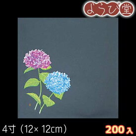 4寸 四季クリアシート 紫陽花（6月～7月）200枚入 12x12cm