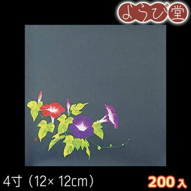 4寸 四季クリアシート 朝顔（7月～8月）200枚入 12x12cm