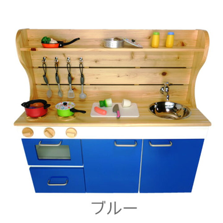 楽天市場】【受注生産】 国産ヒノキのままごとキッチン VF870 / 木の 