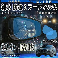 クロストレック GUD/GUE/GUF R5.1- 親水 防眩ミラーフィルム 車用 ドアミラー サイドミラー 視界確保 透…
