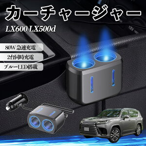 LX600 LX500d �݊��� �J�[�`���[�W���[ �ԗp �V�K�[�\�P�b�g 2�A �ԍڏ[�d�� 80W �}���[�d �d���\�P�b�g 12V/24V�Ή� �d������ 2�|�[�g �ԗp�[�d�� �V�K�[���z�� �\�P�b�g���� �����[�d ���苟�� �g