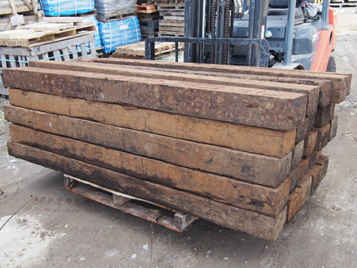 楽天市場】枕木 国産中古Aグレード 1本 2m10cmx21cmx12cm 50kg : E 