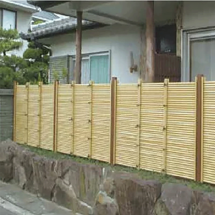 楽天市場】人工垣根用ポール 2本セット 竹垣フェンス 目隠し