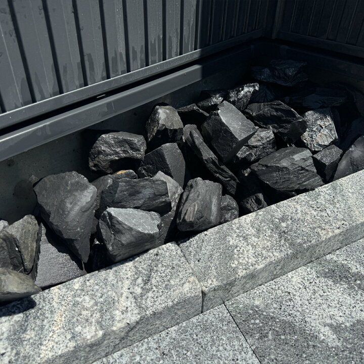 楽天市場】庭石 ロックガーデン 石 割栗石 庭 岩 黒色 ブラック 