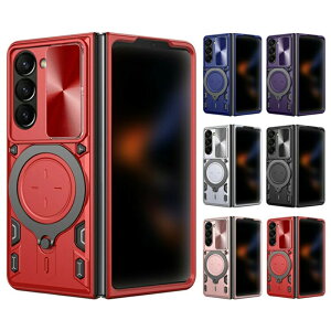 Galaxy Z Fold7 �P�[�X �J�o�[ �܂肽���݌^ �}�O�l�b�g���ԍڃz���_�Ή� �X���C�h���J���������Y�J�o�[�t�� �����Y�ی� �X�^���h�@�\ �����O�t�� Samsung �T���X�� �M�����N�V�[ Z �t�H�[���h7 ��