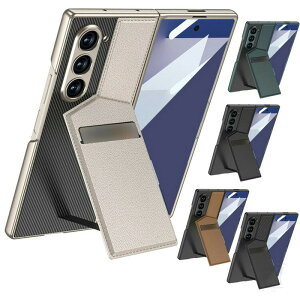 Galaxy Z Fold7 �P�[�X �J�o�[ �܂肽���݌^ PU���U�[ �O�ʋ����K���X �w�ʃP�[�X �n�[�h�P�[�X �J�[�h���[ �X�^���h�@�\ �V���v�� Samsung �T���X�� �M�����N�V�[ Z �t�H�[���h7 �ی�P�[�X �J���C